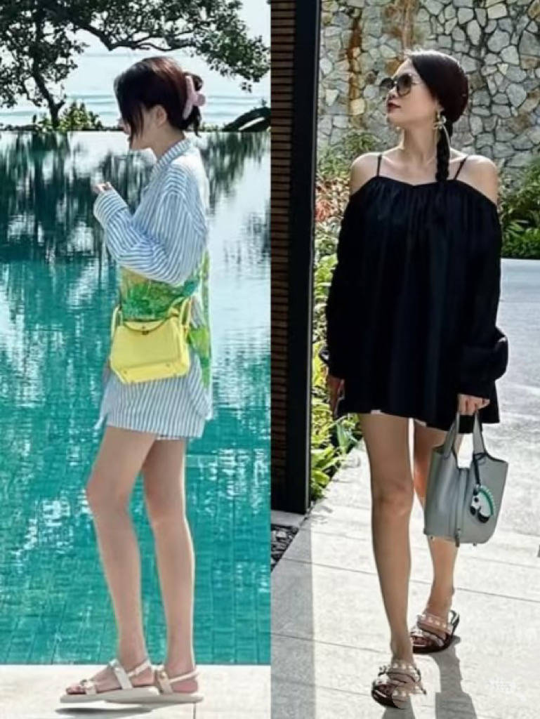 46岁陈乔恩美回春，度假风穿搭俏皮又可爱，快来抄作业吧