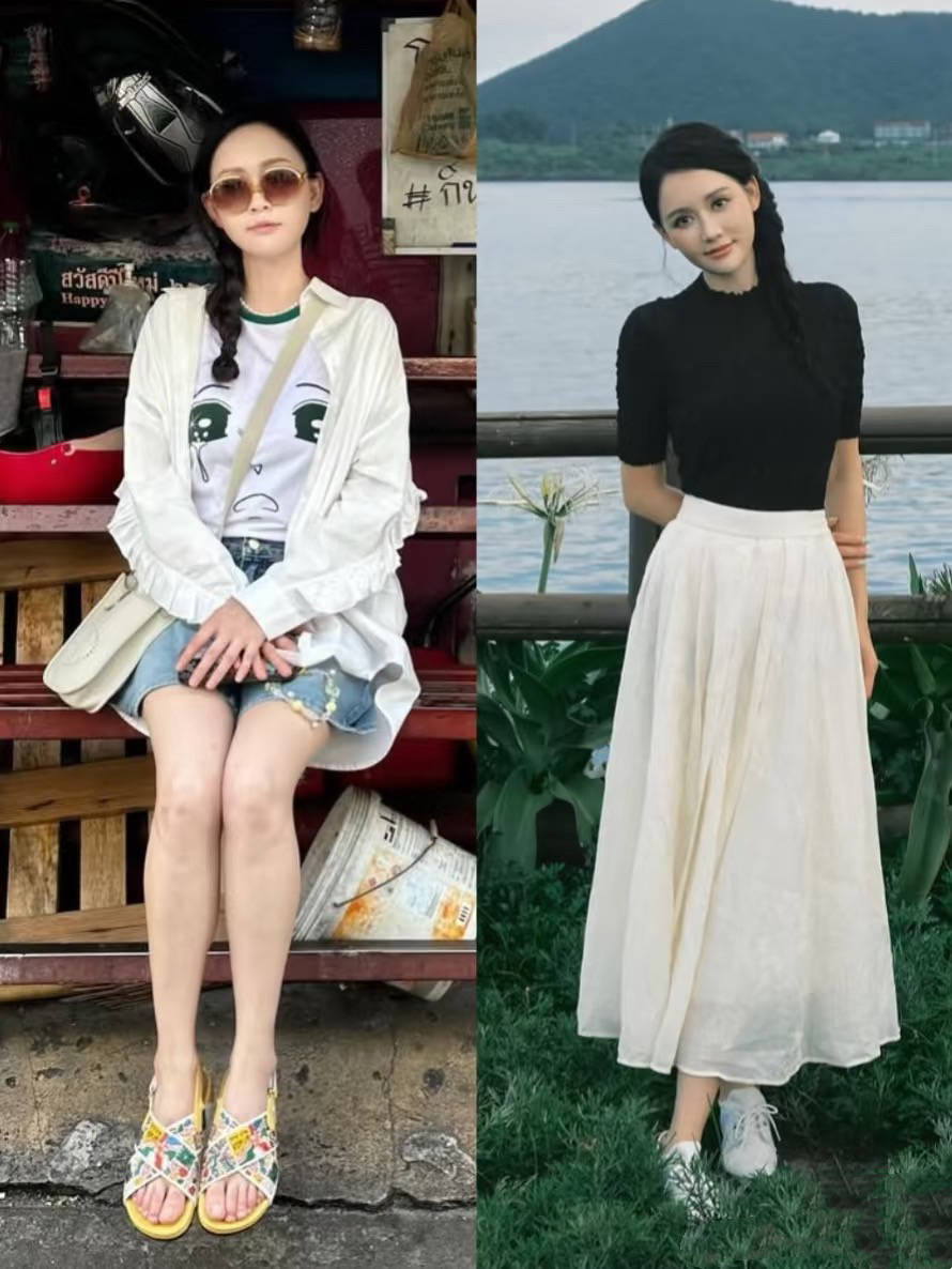 46岁陈乔恩美回春，度假风穿搭俏皮又可爱，快来抄作业吧