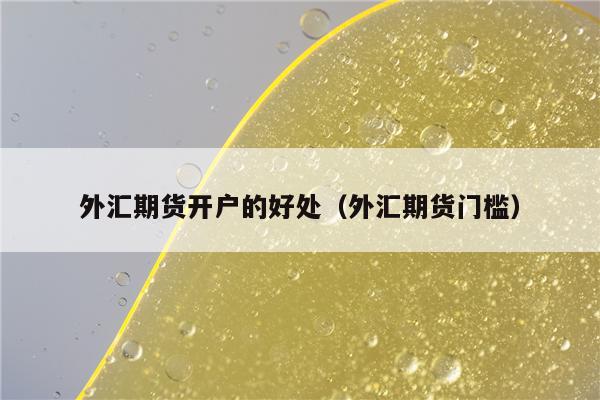 外汇交易门槛(外汇交易门槛高吗)