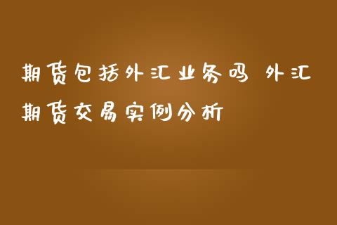 外汇包含什么(外汇有什么含义)